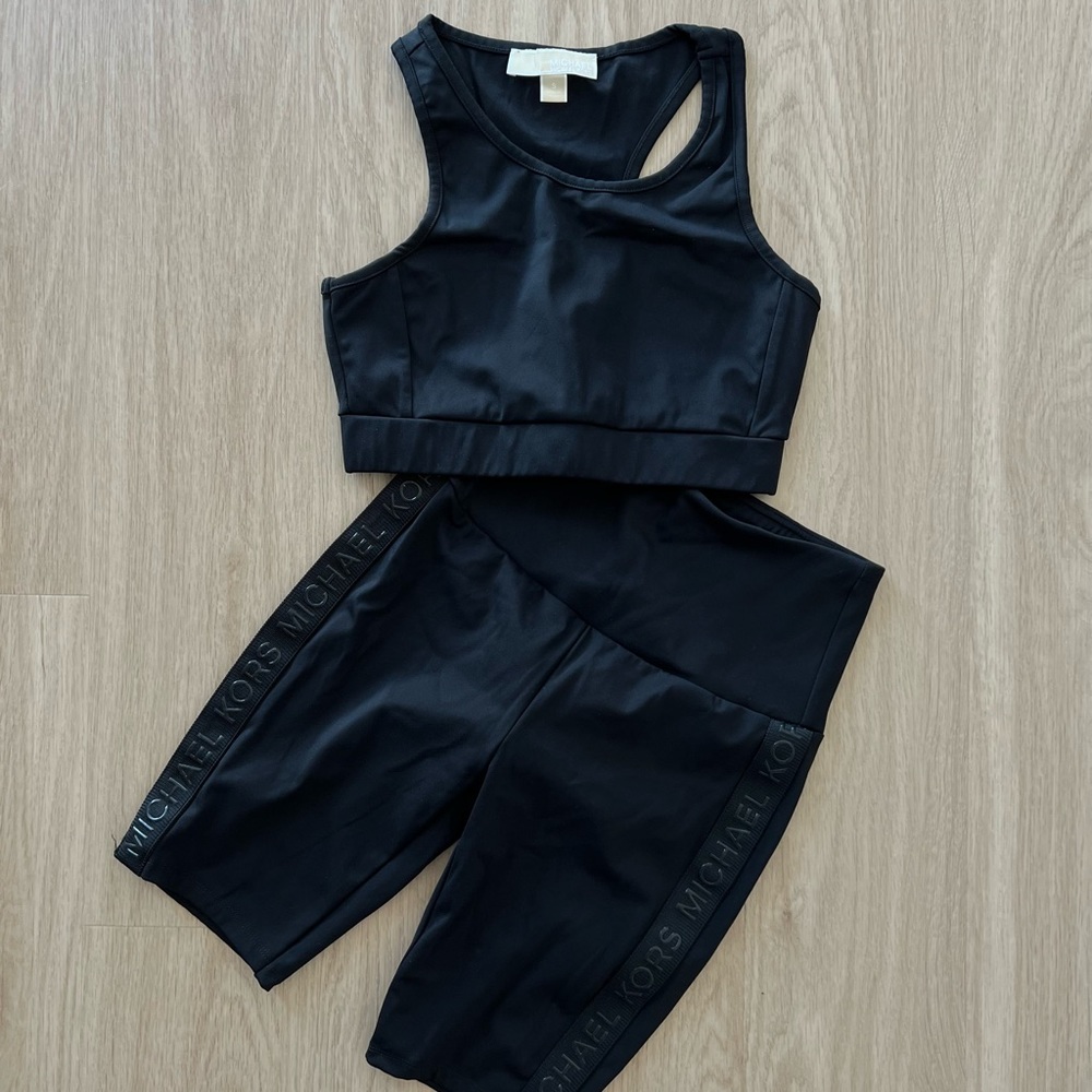 Logo Tape Nylon Blend Bike Shorts